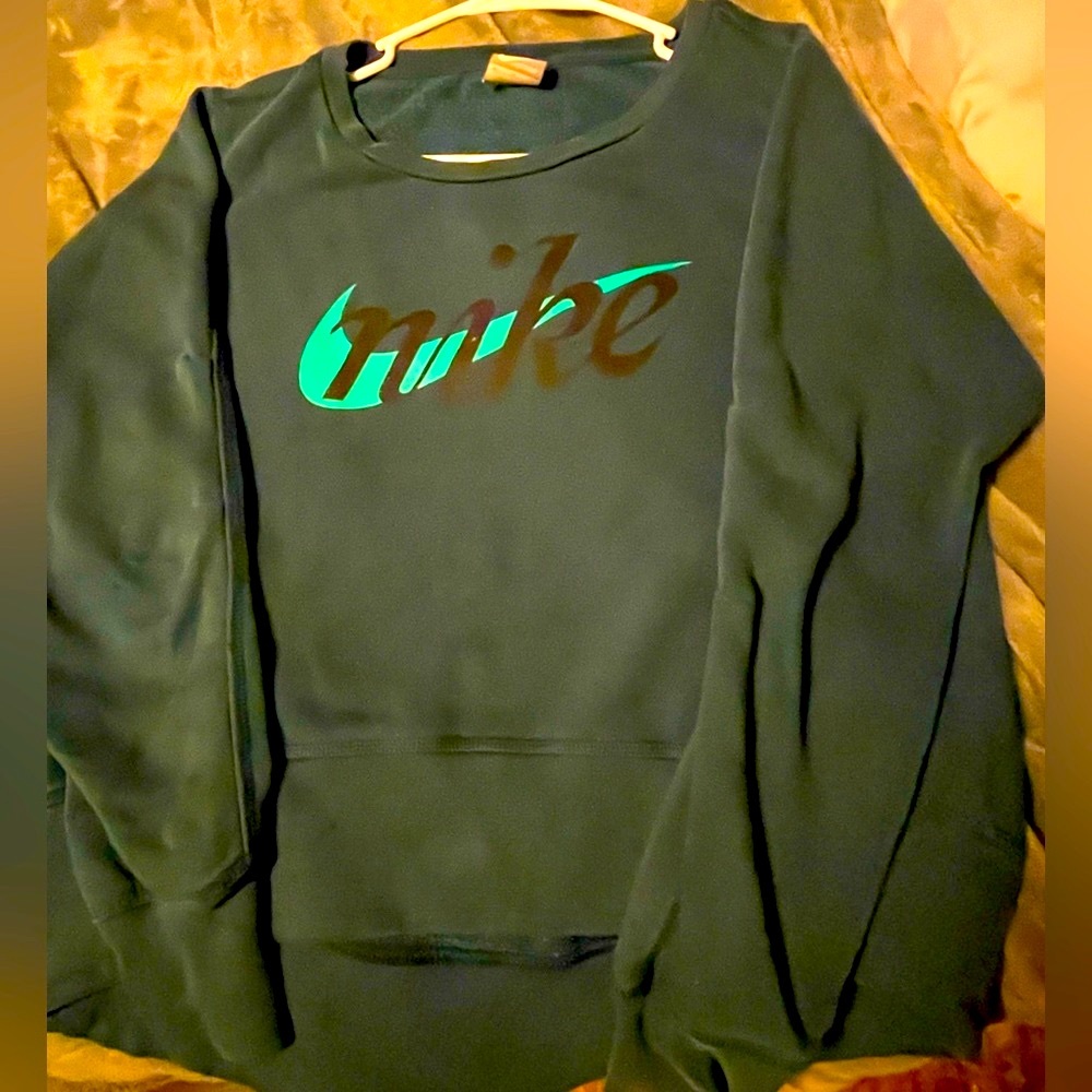 Emerald Green HiLo (partial crop) Nike Crewneck
